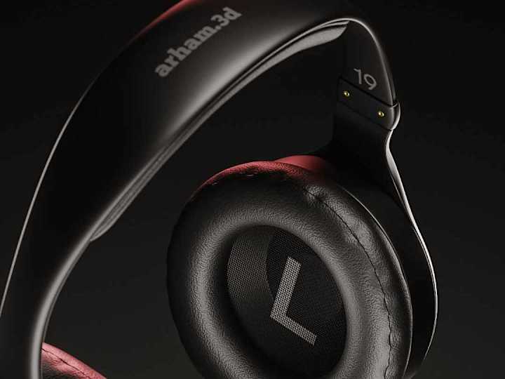 Cover image for Headphones 3D Product visualization & Animation | Blender