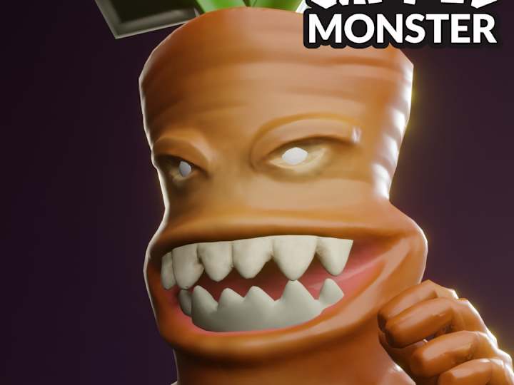 Cover image for Carrot Monster Mobile Game Character
