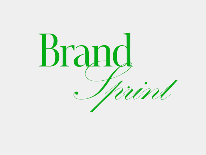 Cover image for Brand Sprint - Fast-paced, intensive two-week branding process