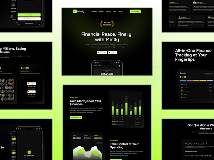 Cover image for Mintly - A Framer Template for Startups
