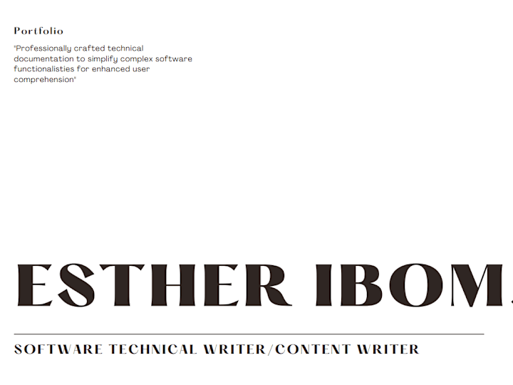 Cover image for Software Technical Writer