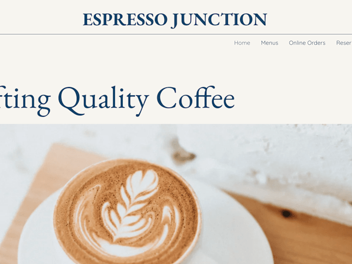 Cover image for Espresso Junction **MOCK PROJECT**