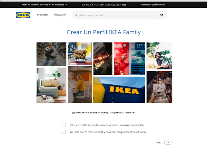 Cover image for Ikea Family Form - UI Design