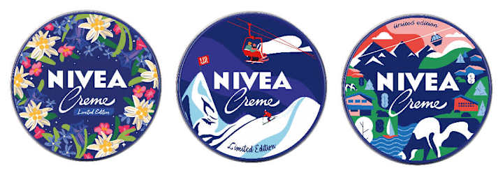 Cover image for Swiss-Inspired Illustrations for Nivea’s 100-Year Anniversary