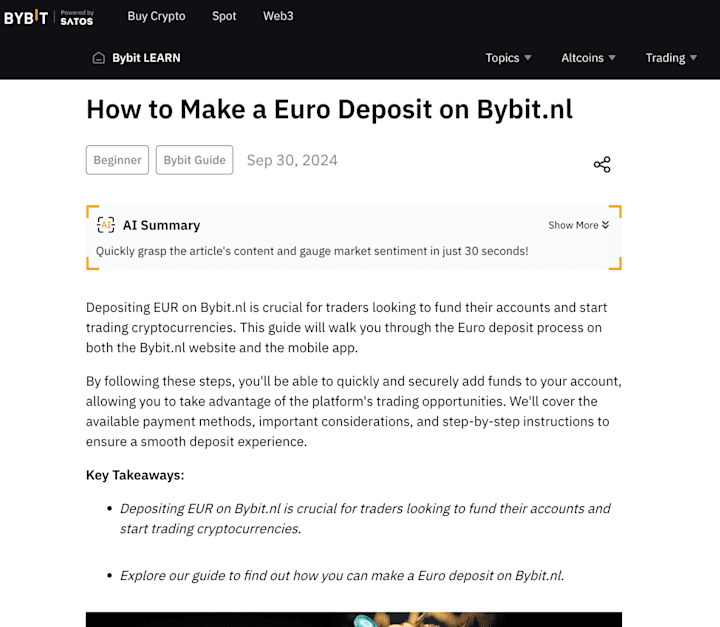 Cover image for Bybit Learn Content