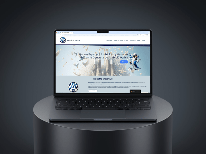 Cover image for Ambició Perica – WordPress / Elementor Site Build & Ongoing Care