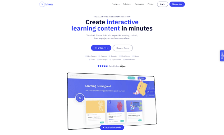 Cover image for Shiken.ai - Microlearning Platform for Faster Learning & Results