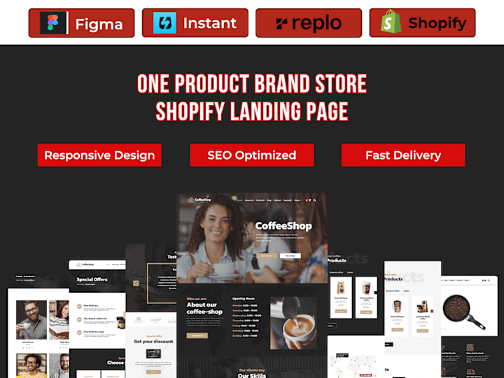 Cover image for I will build one product Shopify store or landing page by Replo