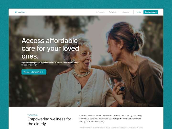 Cover image for Medicare Wellness Website Design