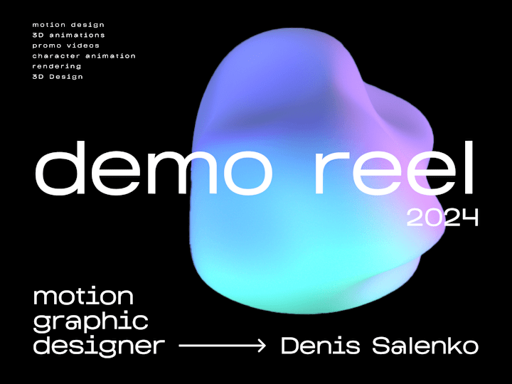 Cover image for Denis Salenko Demo Reel 2024 - YouTube