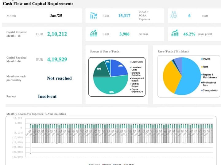 Cover image for Custom Professional Financial Model & Forecast For Your Business