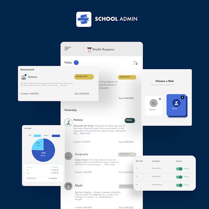 Cover image for School Admin App