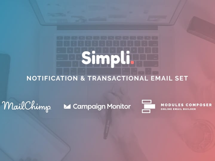 Cover image for Simpli, Responsive Notification & Transactional Email Templates