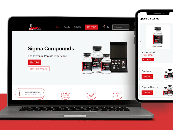 Cover image for WooCommerce Website For Sigma Compounds