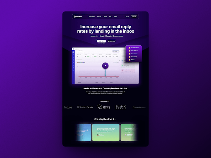 Cover image for SaaS Landing Page Design