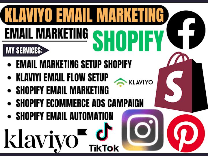 Cover image for I will setup email marketing flows shopify ecommerce ads