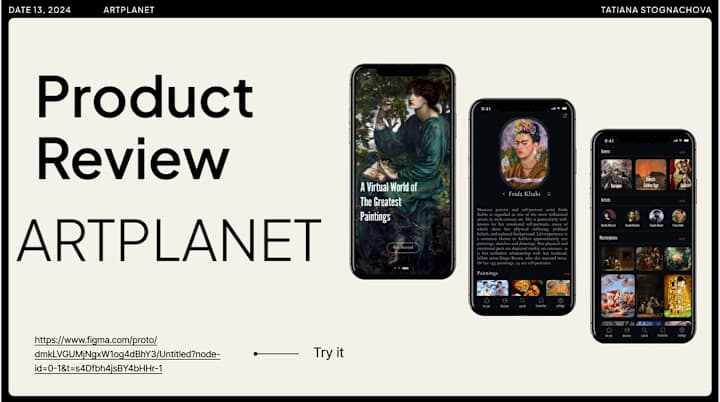 Cover image for ArtPlanet | UX/UI design :: Behance