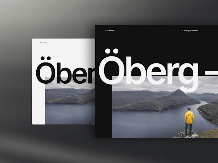 Cover image for Öberg — Framer Portfolio Template
