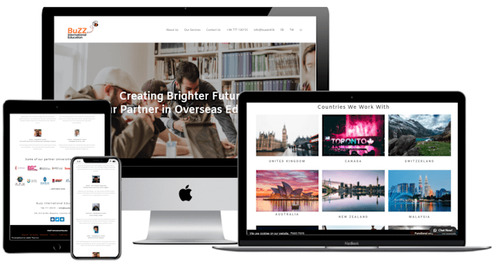 Cover image for Buzz International Website