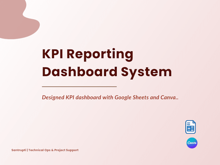 Cover image for KPI Reporting Dashboard System