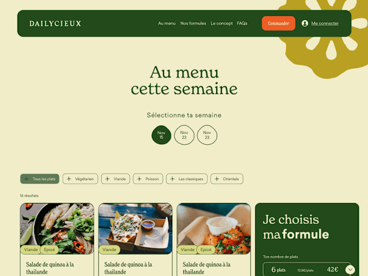 Cover image for E-commerce food delivery - Dailycieux