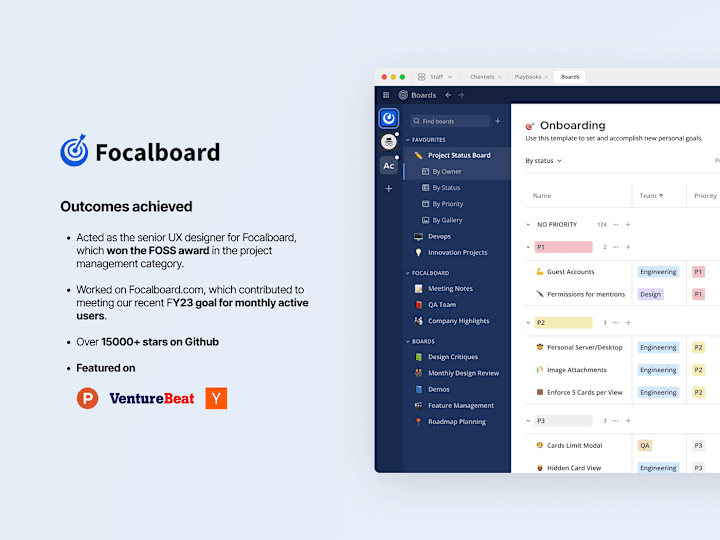 Cover image for Focalboard - Open source project management app :: Behance