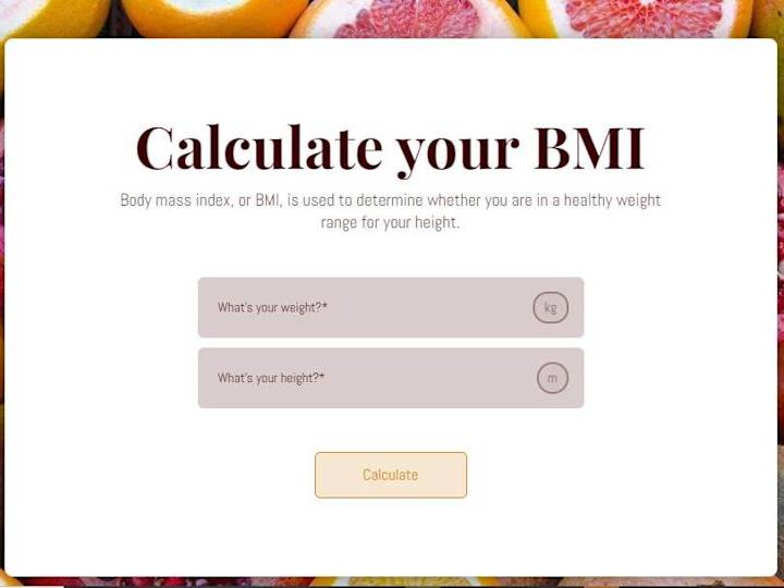 Cover image for BMI Calculator