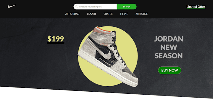 Cover image for Responsive Nike Clone