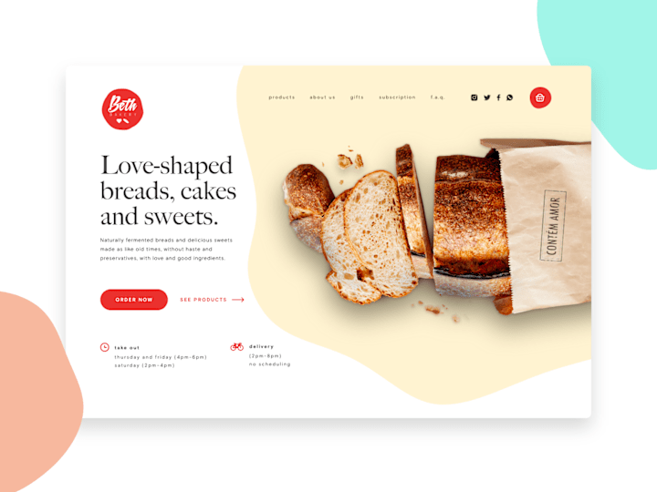 Cover image for Beth Bakery Website - Redesign