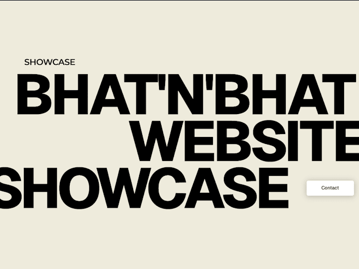 Cover image for BhatnBhat Showcase Website