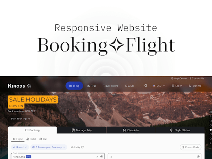 Cover image for 🛫 Website | Booking Flight