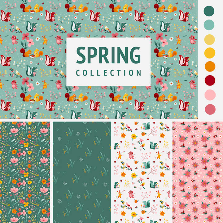 Cover image for Spring pattern collection :: Behance