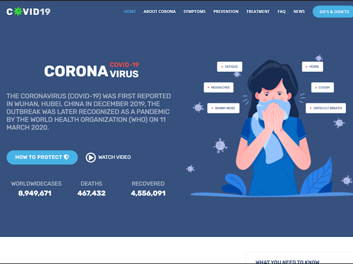 Cover image for COVID19 Landing Page