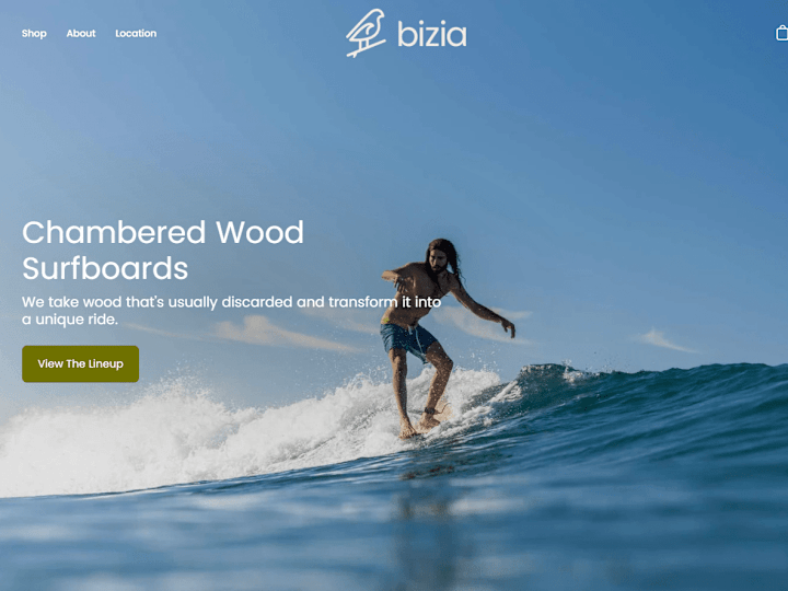 Cover image for Bizia | Chambered Wood Surfboards