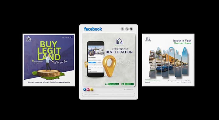 Cover image for Social Media Posts For Real Estate :: Behance