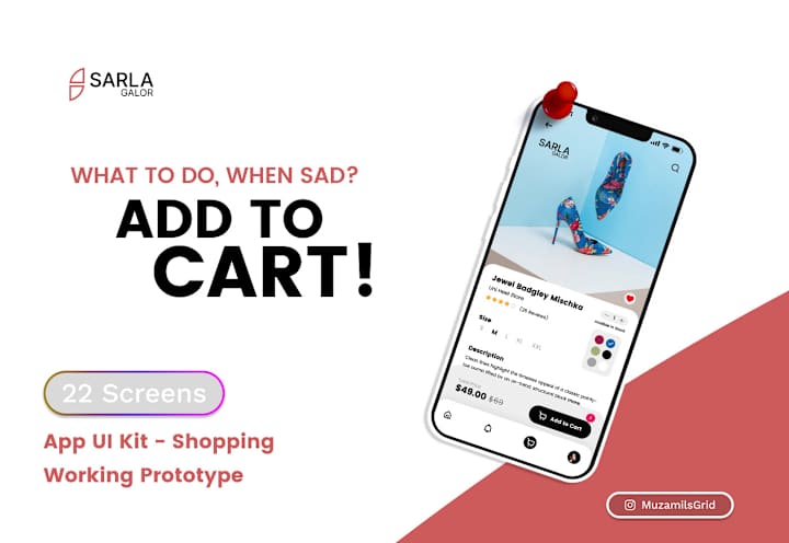 Cover image for SARLA GALOR - Free Shopping App Ui Kit