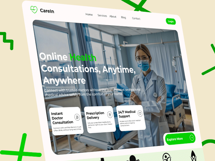 Cover image for CareIn Digital Healthcare Landing Page