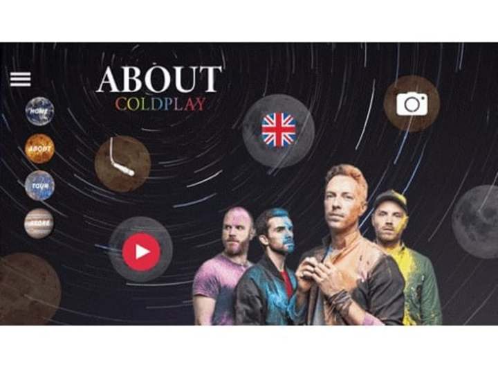 Cover image for Website Mockup - Coldplay