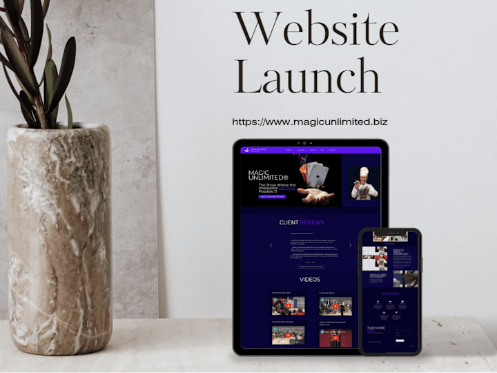 Cover image for Wix Website Design for Magician