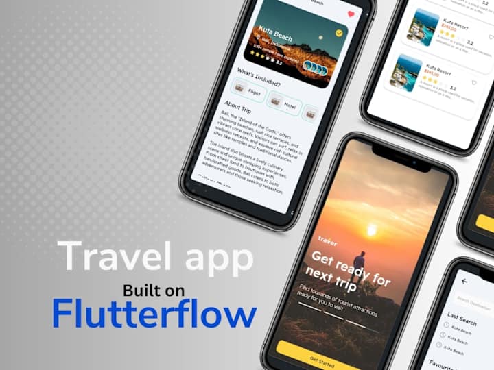 Cover image for  Front-end Development of a Travel App on FlutterFlow