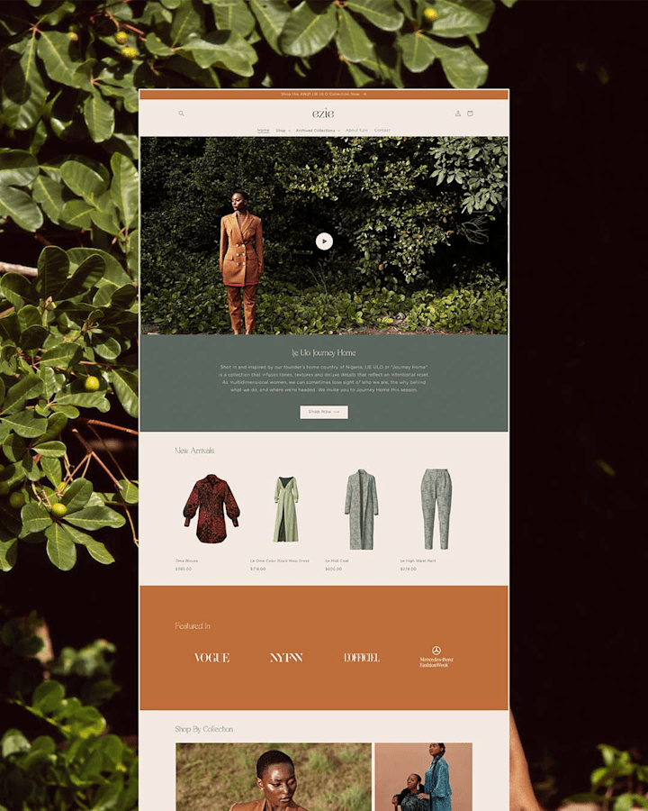 Cover image for Ezie | Shopify Website Design