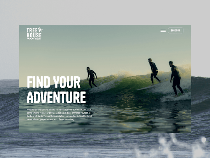 Cover image for Webflow Website and Visual Identity for a Modern Surf Hotel