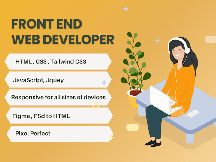 Cover image for Frontend end Website development | Figma to HTML