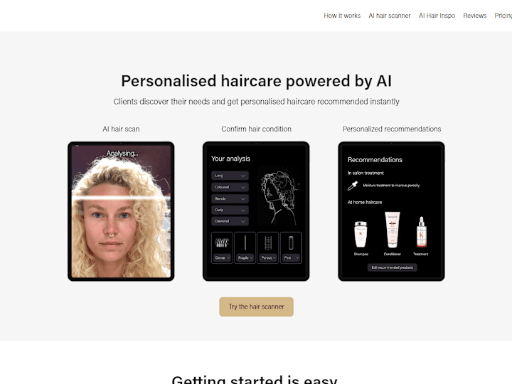 Cover image for The Hair App: Hair Analysis App