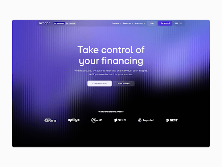 Cover image for re:cap (Website design & development)