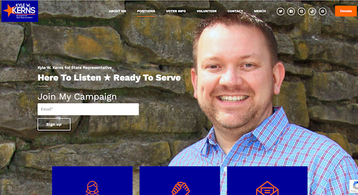 Cover image for Political Campaign Website