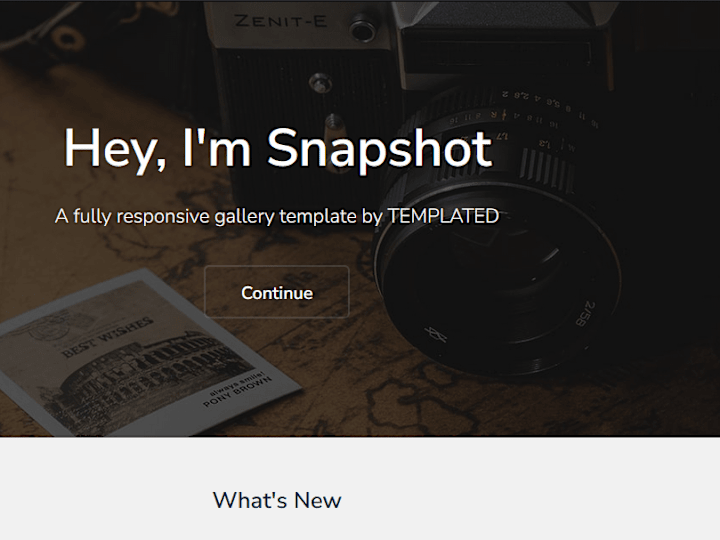 Cover image for A simple gallery website