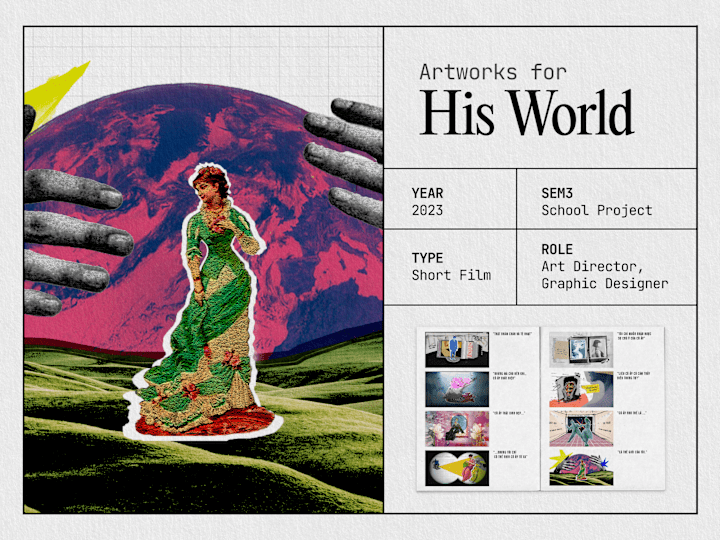 Cover image for artworks for "His World"