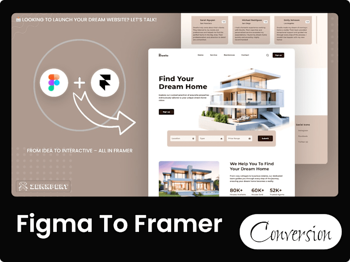 Cover image for I will do professional Framer website development