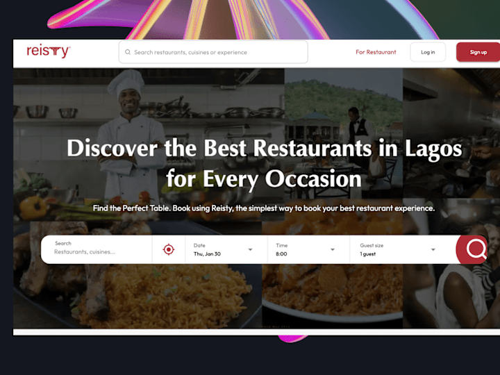 Cover image for Resty Restaurant Booking Platform